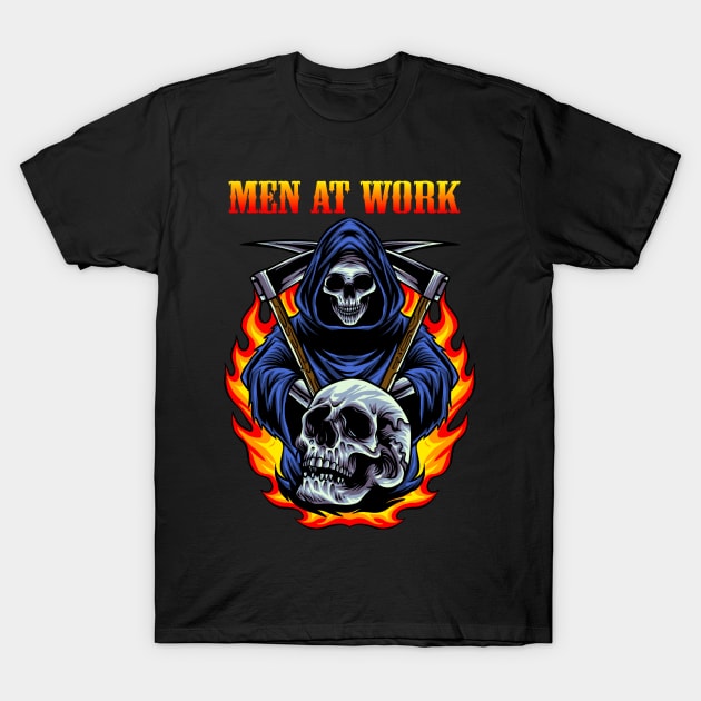 WORK AT THE MEN BAND T-Shirt by Roxy Khriegar Store